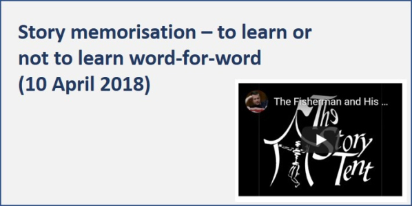 Story memorisation – to learn or not to learn word-for-word